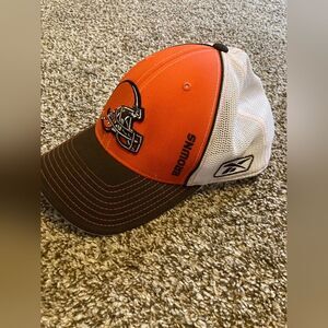 NFL Authentic Cleveland Browns Snapback Reebok Truck Mesh Hat